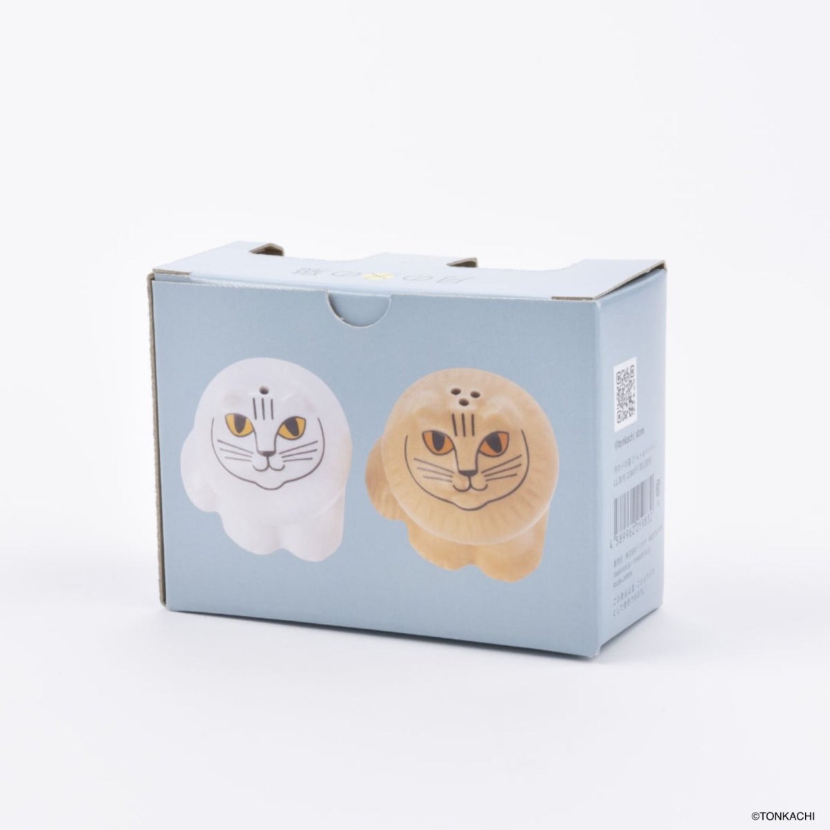 画像8: 【リサ・ラーソン】月のメの猫　ソルト＆ペッパーケース　シロ＆チャロ｜Lisa Larson｜猫ネコねこ (8)