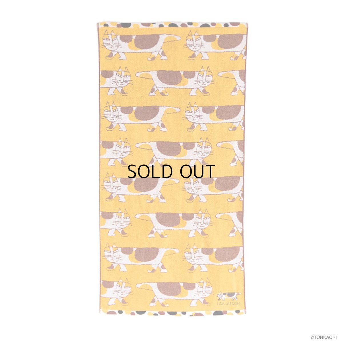 画像3: 【リサ・ラーソン】フェイスタオル　ミケネコマイキー｜Lisa Larson｜Mikey｜三毛猫ミケネコみけねこ (3)