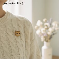 画像1: 【ナタリー・レテ / Nathalie Lete】Brooch Maya｜ブローチ マヤ｜アクセサリー｜ねこネコ猫catキャット (1)