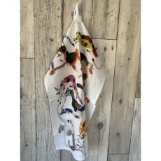 画像10: 【Atelier KOTETSU / アトリエコテツ】大判キッチンタオル｜コットン × リネン｜選べる３種類♪ ブレーメン/アルファベット/ネコ｜猫ねこネコ (10)