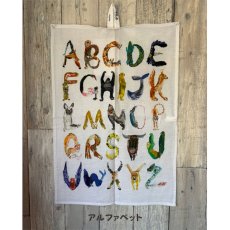 画像4: 【Atelier KOTETSU / アトリエコテツ】大判キッチンタオル｜コットン × リネン｜選べる３種類♪ ブレーメン/アルファベット/ネコ｜猫ねこネコ (4)