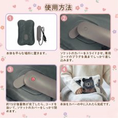 画像5: 【アトリエコテツ / Atelier KOTETSU】フリース湯たんぽ｜選べる２種類♪　ブラウン×ねこ／グリーン×ハチワレ＆さび猫｜ねこ猫ネコcat (5)