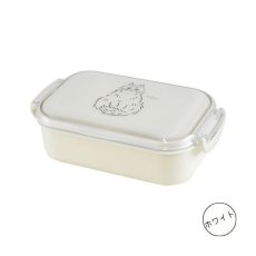 画像8: 【Chaco Chaco／チャコチャコ】お弁当箱 【日本製】｜ランチBOX　ランチボックス｜選べるカラー４種類　ピンク／ブルー／ベージュ／ホワイト｜猫　ネコ　cat (8)