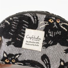 画像12: 【Craft India / クラフトインディア】ジャガードミニポーチ cat｜２種類から選べる♪ シャノア/ペルレ｜猫ネコねこキャット (12)