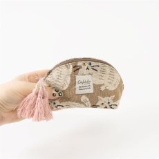 画像9: 【Craft India / クラフトインディア】ジャガードミニポーチ cat｜２種類から選べる♪ シャノア/ペルレ｜猫ネコねこキャット (9)