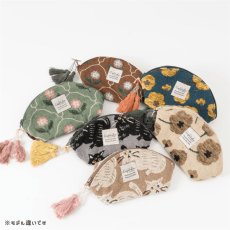 画像5: 【Craft India / クラフトインディア】ジャガードミニポーチ cat｜２種類から選べる♪ シャノア/ペルレ｜猫ネコねこキャット (5)