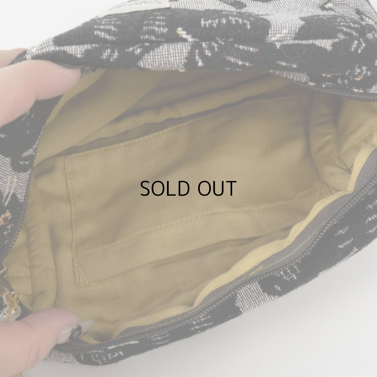 画像10: 【Craft India / クラフトインディア】ジャガードポーチ cat｜２種類から選べる♪ シャノア/ペルレ｜猫ネコねこキャット (10)