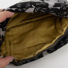 画像10: 【Craft India / クラフトインディア】ジャガードポーチ cat｜２種類から選べる♪ シャノア/ペルレ｜猫ネコねこキャット (10)