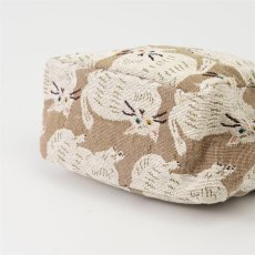 画像16: 【Craft India / クラフトインディア】ジャガードポーチ cat｜２種類から選べる♪ シャノア/ペルレ｜猫ネコねこキャット (16)