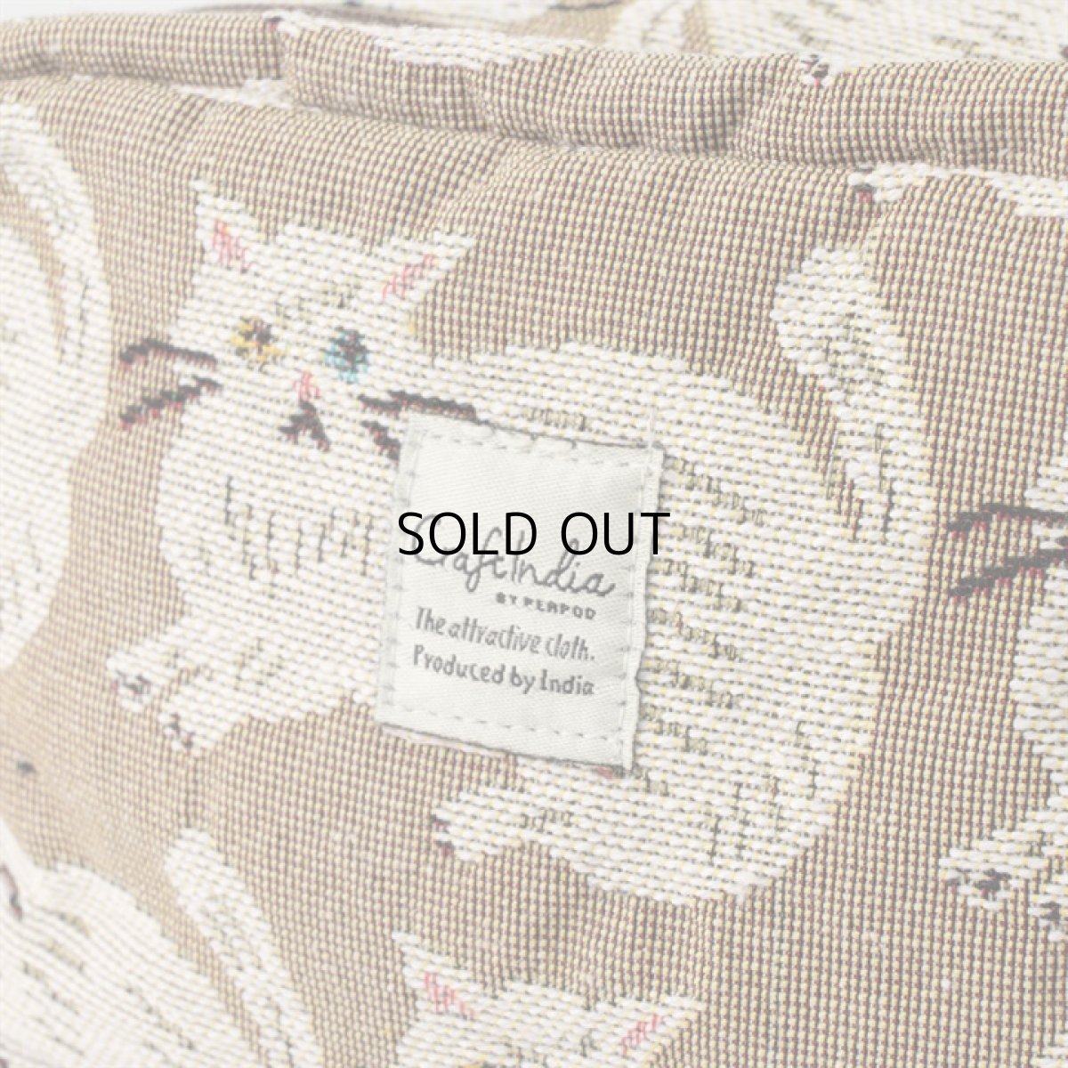 画像18: 【Craft India / クラフトインディア】ジャガードポーチ cat｜２種類から選べる♪ シャノア/ペルレ｜猫ネコねこキャット (18)