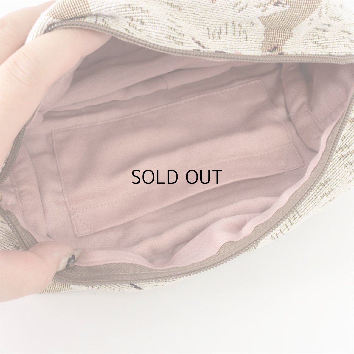 画像19: 【Craft India / クラフトインディア】ジャガードポーチ cat｜２種類から選べる♪ シャノア/ペルレ｜猫ネコねこキャット (19)