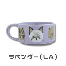 画像5: 【I LOVE CAT! / アイラブキャット】 スープマグカップ スプーン付 約300ml｜３種類から選べるカラー♪ PKピンク/LAラベンダー/SEセージグリーン｜猫ネコcat (5)