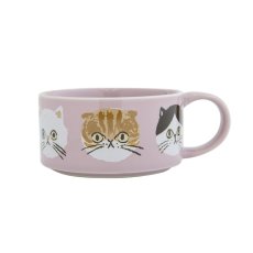画像6: 【I LOVE CAT! / アイラブキャット】 スープマグカップ スプーン付 約300ml｜３種類から選べるカラー♪ PKピンク/LAラベンダー/SEセージグリーン｜猫ネコcat (6)