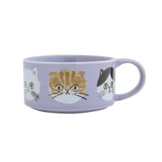 画像10: 【I LOVE CAT! / アイラブキャット】 スープマグカップ スプーン付 約300ml｜３種類から選べるカラー♪ PKピンク/LAラベンダー/SEセージグリーン｜猫ネコcat (10)