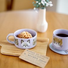 画像12: 【I LOVE CAT! / アイラブキャット】 スープマグカップ スプーン付 約300ml｜３種類から選べるカラー♪ PKピンク/LAラベンダー/SEセージグリーン｜猫ネコcat (12)