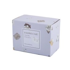 画像13: 【I LOVE CAT! / アイラブキャット】 スープマグカップ スプーン付 約300ml｜３種類から選べるカラー♪ PKピンク/LAラベンダー/SEセージグリーン｜猫ネコcat (13)