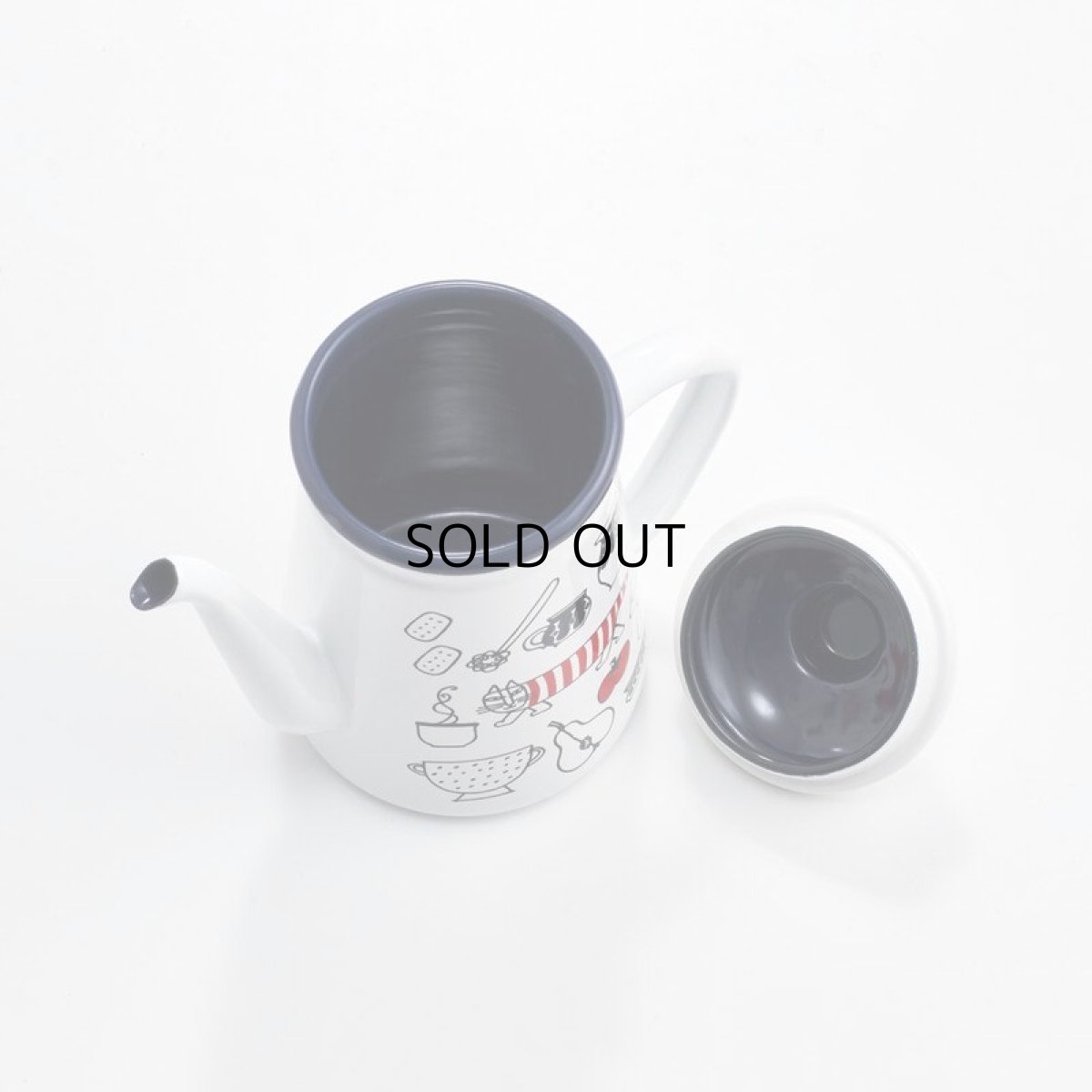 画像3: 【リサ・ラーソン】マイキーキッチン　ホーロードリップケトル1.1L｜LISA LARSON｜キッチン用品｜給湯器　ポット (3)