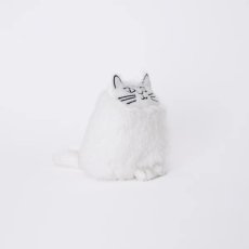 画像2: 【リサ・ラーソン / Lisa Larson】ぬいぐるみ　しろのソルト｜白ホワイト｜猫ねこネコcat (2)
