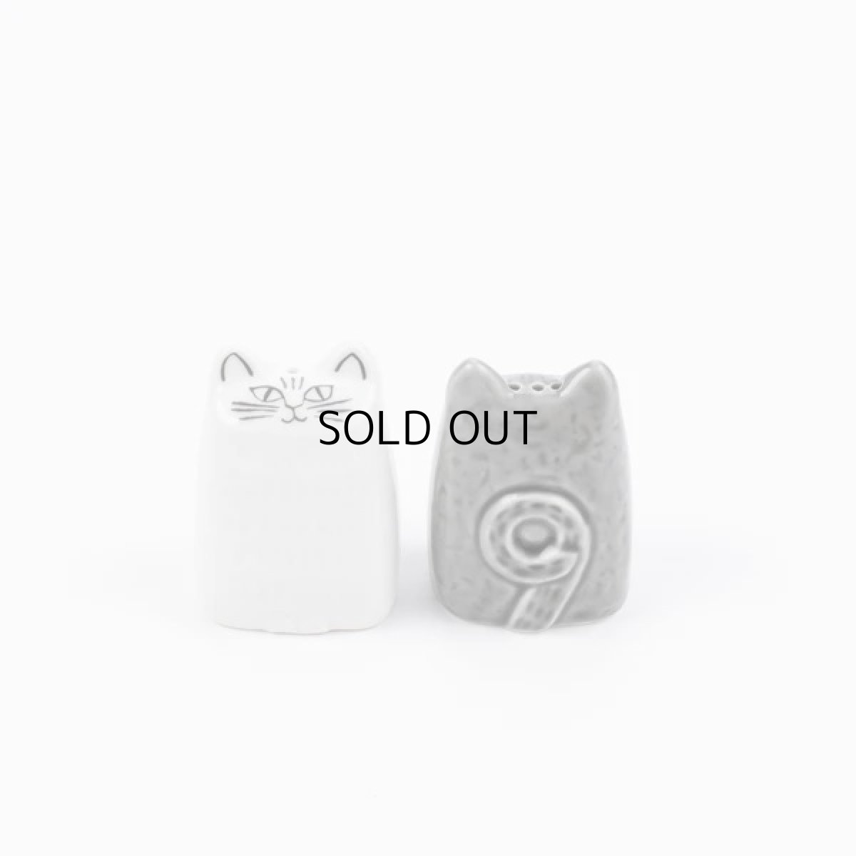 画像4: 【リサ・ラーソン / Lisa Larson】ねこのソルト＆ペッパー｜調味料入れ スパイスケース 塩こしょうコショウ SALT ＆ PEPPER キッチン用品｜猫ねこネコcat (4)