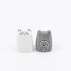 画像4: 【リサ・ラーソン / Lisa Larson】ねこのソルト＆ペッパー｜調味料入れ スパイスケース 塩こしょうコショウ SALT ＆ PEPPER キッチン用品｜猫ねこネコcat (4)