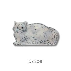 画像4: 松尾ミユキ / Matsuo Miyuki｜Cat Mirror　ねこ型ミラー｜4種類から選べる Pepper / Pumpkin / Noisettes / Chloe｜携帯用鏡ミニハンドミラー｜猫ねこネコキャットcat (4)