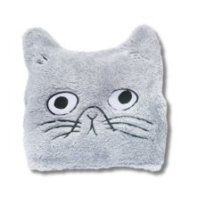 画像6: 【松尾ミユキ】Matsuo Miyuki Cat Face Blanket｜ネコ顔ブランケット｜選べる4種類♪Beige/白ブチIvory/ハチワレDark Gray/Light Gray｜猫ねこcatキャット (6)