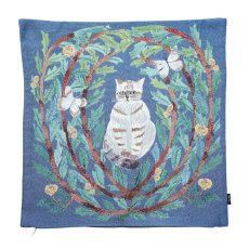 画像2: 【松尾ミユキ / Matsuo Miyuki】Cushion cover 「Butterfly cat」｜クッションカバー｜ねこ猫ネコcat (2)