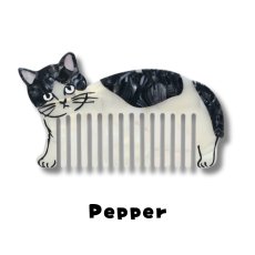 画像4: 【松尾ミユキ / Matsuo Miyuki】Cat Comb Pumpkin｜キャットコーム ねこ型くし ｜4種類から選べる  Pumpkin / Noisettes / Pepper / Chloe｜猫ネコ (4)