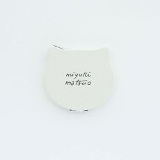 画像5: 【松尾ミユキ / Matsuo Miyuki】 Compact Mirror Dark Gray｜コンパクトミラー　ダークグレー　ハチワレ猫｜ねこネコcat (5)