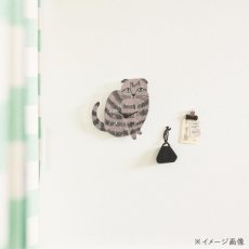 画像2: 【松尾ミユキ / Matsuo Miyuki】Diecut clock Milo｜ダイカット掛け時計 Milo｜猫ねこネコcat (2)