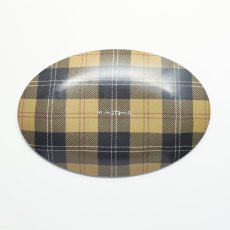 画像6: 【松尾ミユキ / Matsuo Miyuki】＼４枚セット／ Glass Oval plate｜＼４枚セット／ ガラスプレート皿 オーバル チェックだ円｜Ruru / Stripe / Hacu / Tabby｜ねこ猫ネコcat (6)