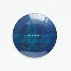 画像6: 【松尾ミユキ / Matsuo Miyuki】＼４枚セット／ Glass plate 12cm｜4枚セット ガラスプレート【 12cm  】チェック 丸皿（小12cm）｜Ruru / Stripe / Hacu / Tabby｜ねこ猫ネコcat (6)