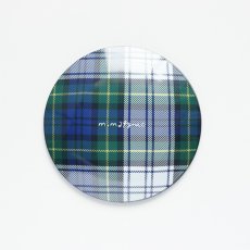 画像7: 【松尾ミユキ / Matsuo Miyuki】＼４枚セット／ Glass plate 12cm｜4枚セット ガラスプレート【 12cm  】チェック 丸皿（小12cm）｜Ruru / Stripe / Hacu / Tabby｜ねこ猫ネコcat (7)