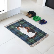 画像9: 【松尾ミユキ / Matsuo Miyuki】Mini Tapestry rug Ruru｜ミニタペストリーラグ｜4種類から選べる Ruru / Stripe / Hacu / Tabby｜ねこ猫ネコcat (9)