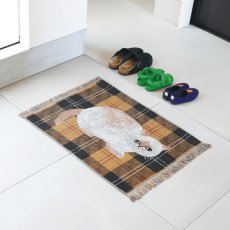 画像8: 【松尾ミユキ / Matsuo Miyuki】Mini Tapestry rug Ruru｜ミニタペストリーラグ｜4種類から選べる Ruru / Stripe / Hacu / Tabby｜ねこ猫ネコcat (8)