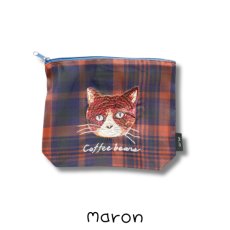 画像4: 【松尾ミユキ / Matsuo Miyuki】Sheer Pouch｜シアーポーチ｜5種類から選べる♪ Stella / Maron / Leo / Momo / Chad｜猫ねこネコキャットcat (4)