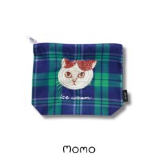 画像2: 【松尾ミユキ / Matsuo Miyuki】Sheer Pouch｜シアーポーチ｜5種類から選べる♪ Stella / Maron / Leo / Momo / Chad｜猫ねこネコキャットcat (2)