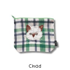 画像6: 【松尾ミユキ / Matsuo Miyuki】Sheer Pouch｜シアーポーチ｜5種類から選べる♪ Stella / Maron / Leo / Momo / Chad｜猫ねこネコキャットcat (6)