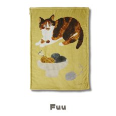 画像2: 【松尾ミユキ / Matsuo Miyuki】もこもこボア ブランケット Stripe Boa Blanket｜Stripe/Fuu/Hacu選べる３種類♪ ｜猫ねこネコcat (2)