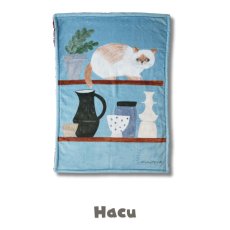 画像4: 【松尾ミユキ / Matsuo Miyuki】もこもこボア ブランケット Stripe Boa Blanket｜Stripe/Fuu/Hacu選べる３種類♪ ｜猫ねこネコcat (4)
