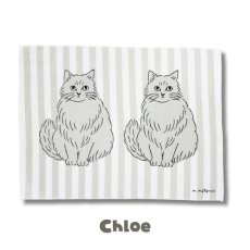 画像5: 【松尾ミユキ / Matsuo Miyuki】Matsuo Miyuki Kitchen cloth キッチンクロスCat｜４種類から選べる♪ Chloe/Pepper/Noisettes/Pumpkin｜ 猫ネコ (5)