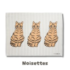 画像2: 【松尾ミユキ / Matsuo Miyuki】Matsuo Miyuki Kitchen cloth キッチンクロスCat｜４種類から選べる♪ Chloe/Pepper/Noisettes/Pumpkin｜ 猫ネコ (2)