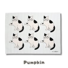 画像4: 【松尾ミユキ / Matsuo Miyuki】Matsuo Miyuki Kitchen cloth キッチンクロスCat｜４種類から選べる♪ Chloe/Pepper/Noisettes/Pumpkin｜ 猫ネコ (4)