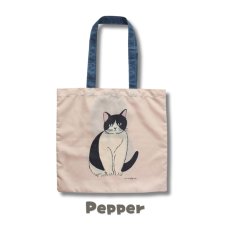 画像7: 【松尾ミユキ / Matsuo Miyuki】携帯用ねこバッグ　エコバッグ｜Pocketable cat bag｜｜選べる４種類♪ Chloe/Pepper/Noisettes/Pumpkin｜猫ねこネコcat (7)
