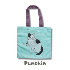 画像5: 【松尾ミユキ / Matsuo Miyuki】携帯用ねこバッグ　エコバッグ｜Pocketable cat bag｜｜選べる４種類♪ Chloe/Pepper/Noisettes/Pumpkin｜猫ねこネコcat (5)
