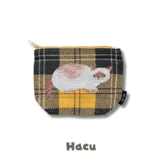 画像2: 【松尾ミユキ / Matsuo Miyuki】Matsuo Miyuki Pouch ポーチ｜４種類から選べる♪ Tabby/Hacu/Stripe/Ruru｜ 猫ネコcat (2)