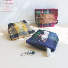 画像1: 【松尾ミユキ / Matsuo Miyuki】Matsuo Miyuki Pouch ポーチ｜４種類から選べる♪ Tabby/Hacu/Stripe/Ruru｜ 猫ネコcat (1)