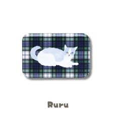 画像8: 【松尾ミユキ / Matsuo Miyuki】スタンド ミラー鏡 S Stand Mirror S｜選べる４種類♪ Ruru/Stripe/Hacu/Tabby｜猫ねこネコcat (8)