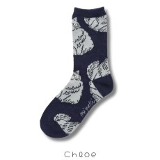 画像5: 【松尾ミユキ / Matsuo Miyuki】Wool Blend Socks ウールブレンドソックス 靴下 くつ下｜４種類から選べる Chloe/Pepper/Noisettes/Pumpkin｜ねこ猫ネコcat (5)