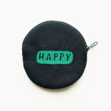画像9: ナタリー・レテ / Nathalie Lete｜Beads pouch　ラウンドビーズポーチ｜φ12cm インド製 総ビーズ刺繍｜4種類から選べる Maya / Gray cat / Blue eye / Black cat｜ねこ猫ネコキャットcat (9)